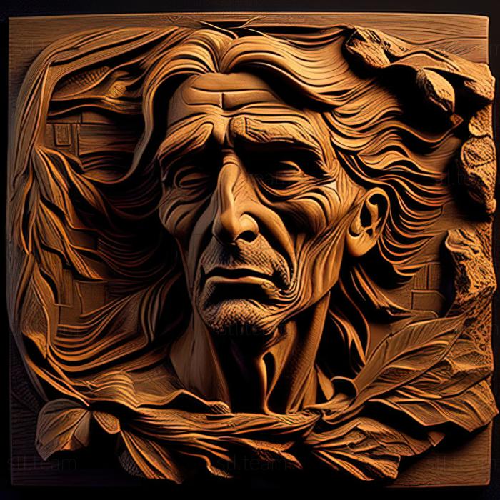3D модель Американский художник Фредерик Фрисеке. (STL)